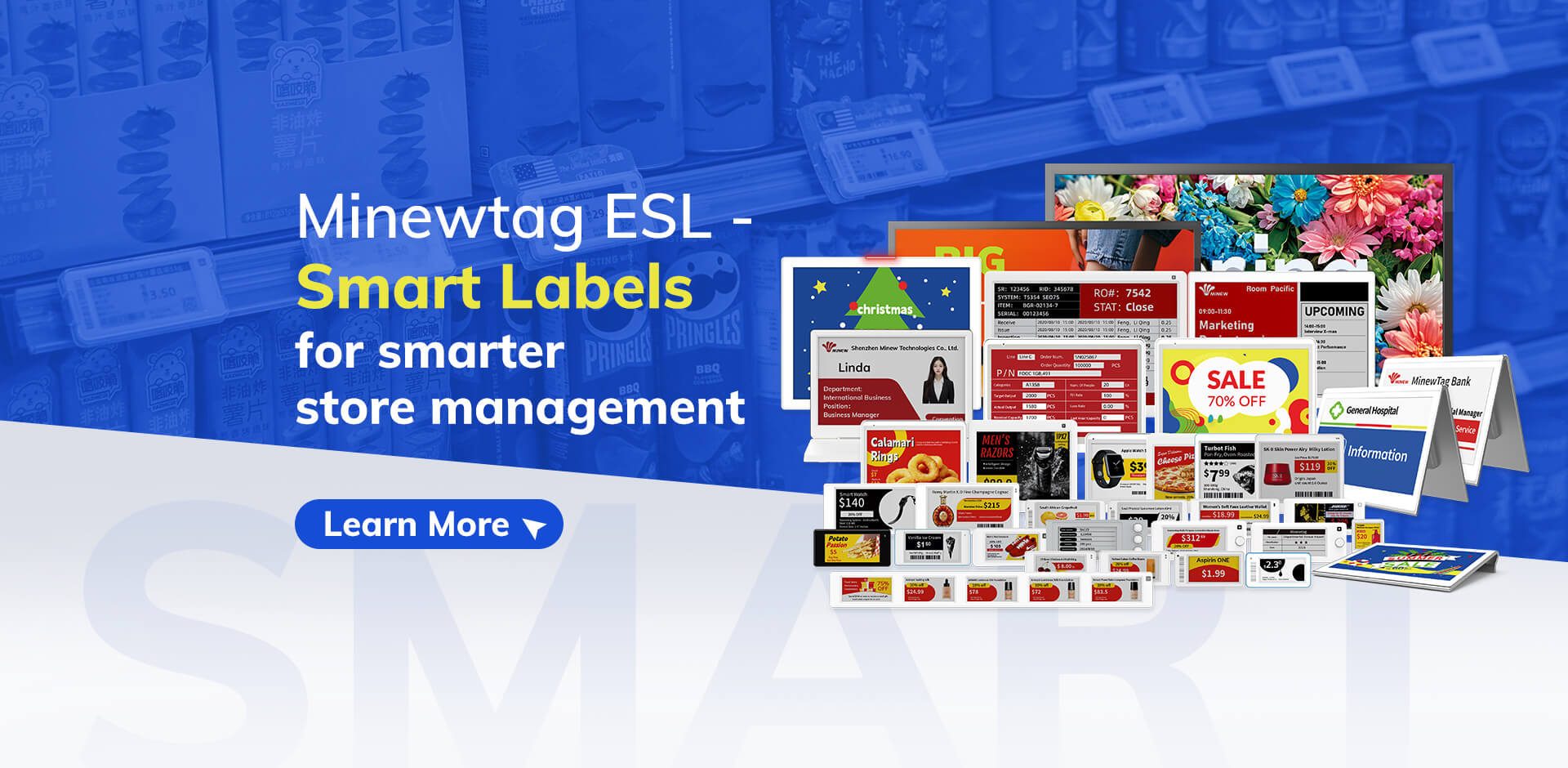 Minewtag electronic shelf labels