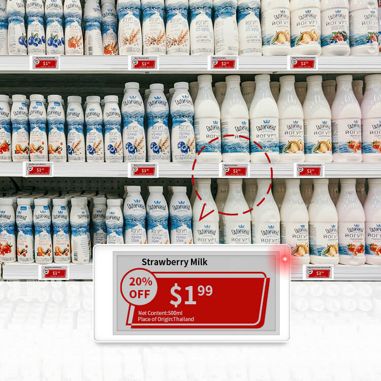 electronic price tag can show more info now