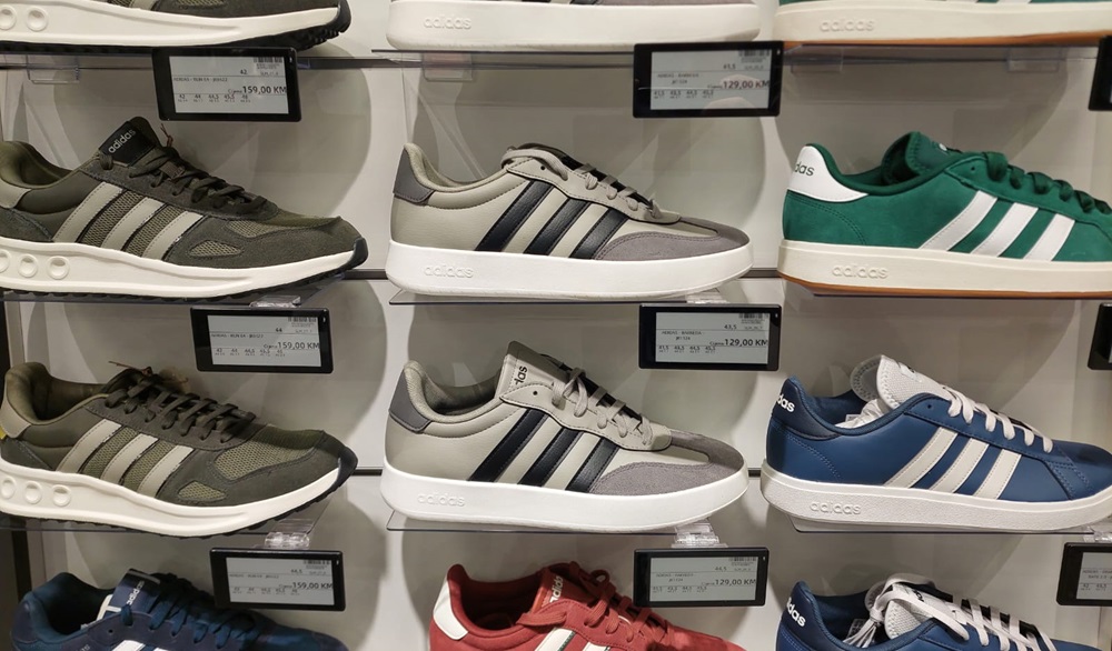 electronic shelf labels for shoes