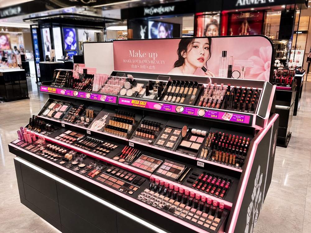 lcd shelf display for beauty store lcd shelf display for beauty store