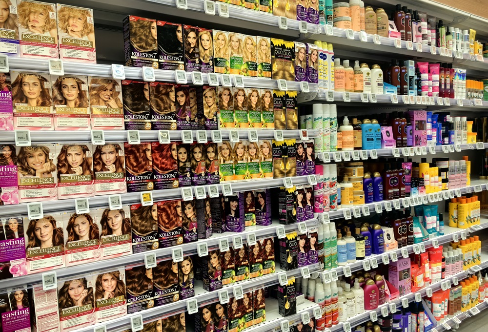 electronic shelf labels are installed in store electronic shelf labels are installed in store